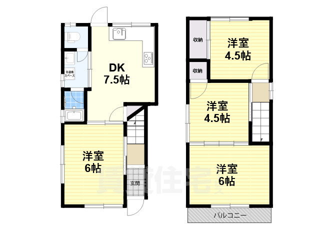 奈良県大和高田市大中東町 高田駅 4DK 一戸建て 賃貸物件詳細