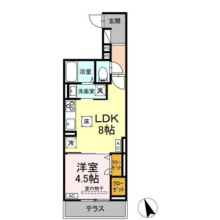 東京都立川市富士見町１ 西立川駅 1LDK アパート 賃貸物件詳細