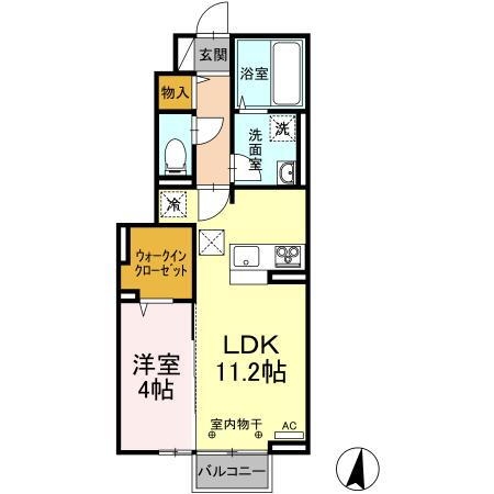 福島県福島市大森字久保内 福島駅 1LDK アパート 賃貸物件詳細