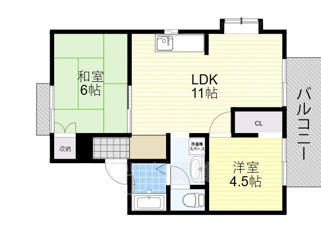 大阪府箕面市桜１ 牧落駅 2LDK アパート 賃貸物件詳細