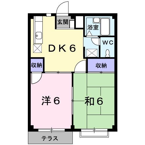 栃木県佐野市田沼町 田沼駅 2DK アパート 賃貸物件詳細