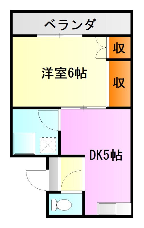 森川アパート 2階 1DK 賃貸物件詳細