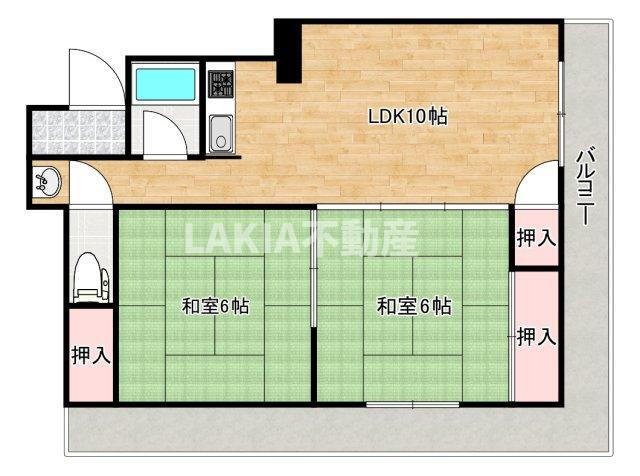 大阪府大阪市阿倍野区文の里１ 美章園駅 2LDK マンション 賃貸物件詳細