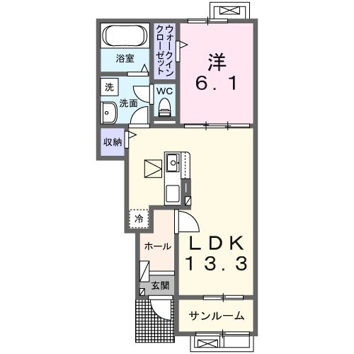 茨城県つくばみらい市小張 みらい平駅 1LDK アパート 賃貸物件詳細