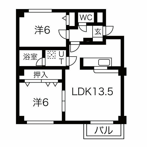 北海道札幌市白石区栄通１７ 南郷１８丁目駅 2LDK アパート 賃貸物件詳細