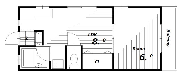 リリーオブザヴァレー 2階 1LDK 賃貸物件詳細