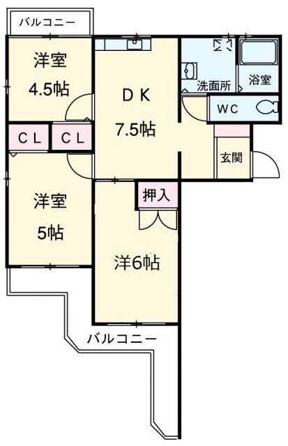 愛知県名古屋市天白区中平５ 原駅 2LDK アパート 賃貸物件詳細
