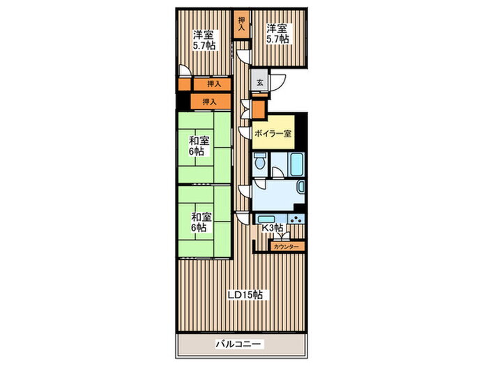 北海道札幌市中央区北五条西１５ 桑園駅 4LDK マンション 賃貸物件詳細