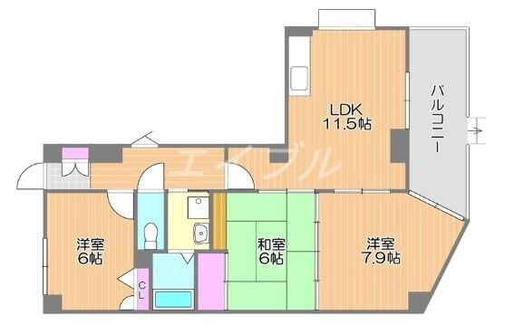 岡山県岡山市南区大福 岡山駅 3LDK マンション 賃貸物件詳細