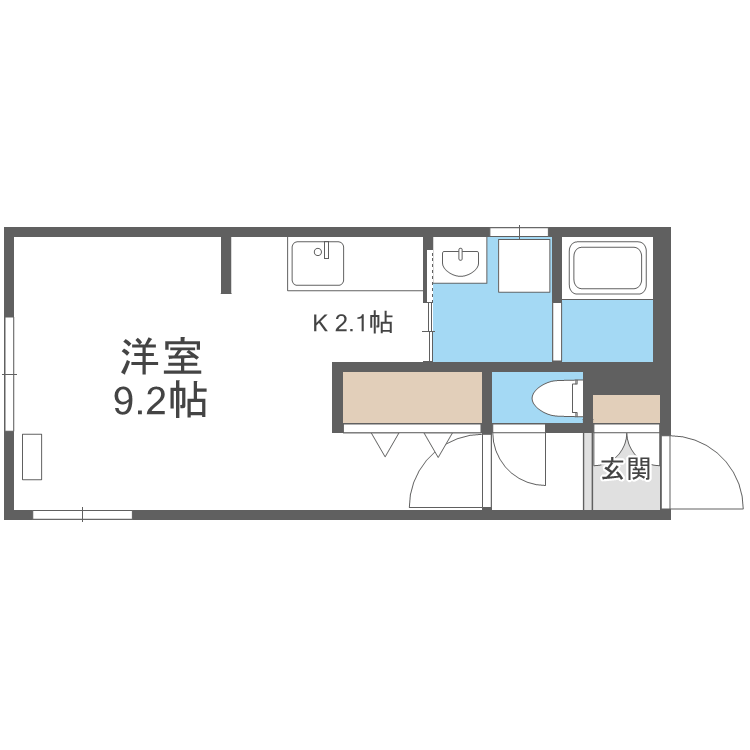 北海道札幌市西区西町北１６ 宮の沢駅 1K マンション 賃貸物件詳細