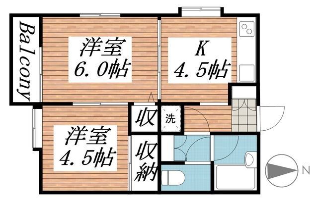 千葉県柏市常盤台 南柏駅 2K マンション 賃貸物件詳細