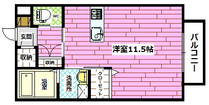 広島県広島市安佐南区長楽寺２ 長楽寺駅 1K アパート 賃貸物件詳細