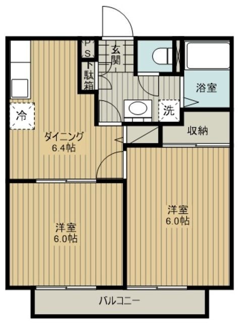 埼玉県所沢市上新井５ 西所沢駅 2DK アパート 賃貸物件詳細
