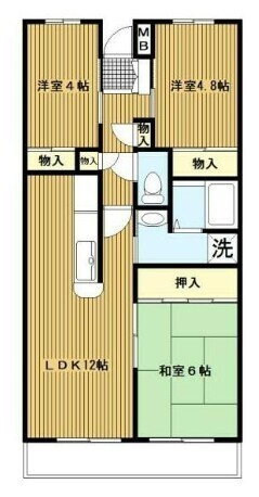 オーバーヒルズ壱番館 5階 3LDK 賃貸物件詳細
