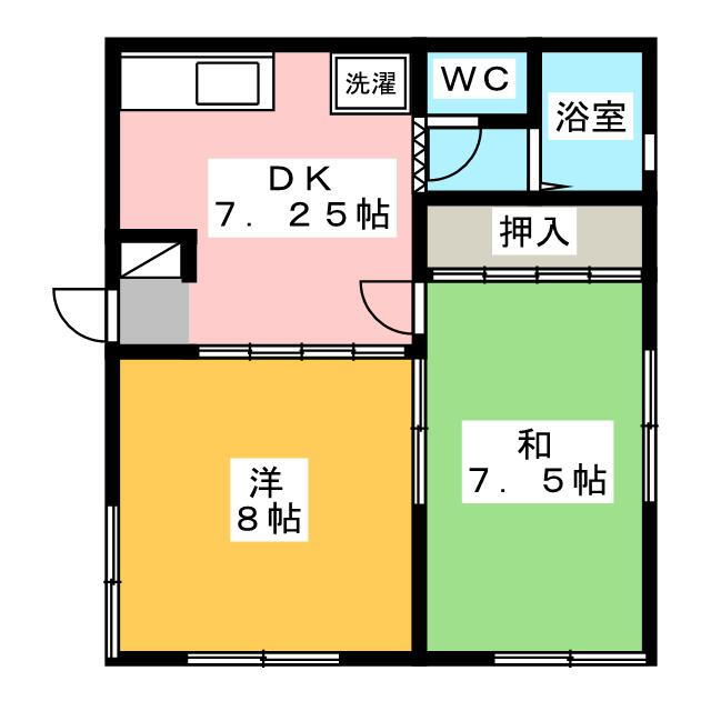 青森県青森市旭町１ 青森駅 2DK アパート 賃貸物件詳細