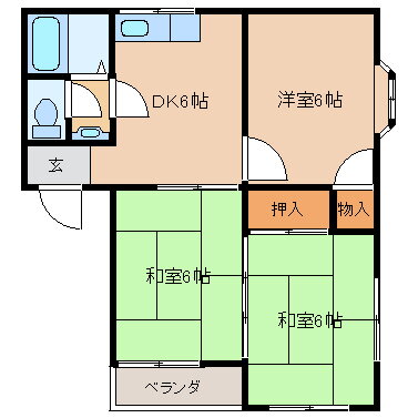 宮城県柴田郡大河原町字新青川 大河原駅 3DK アパート 賃貸物件詳細