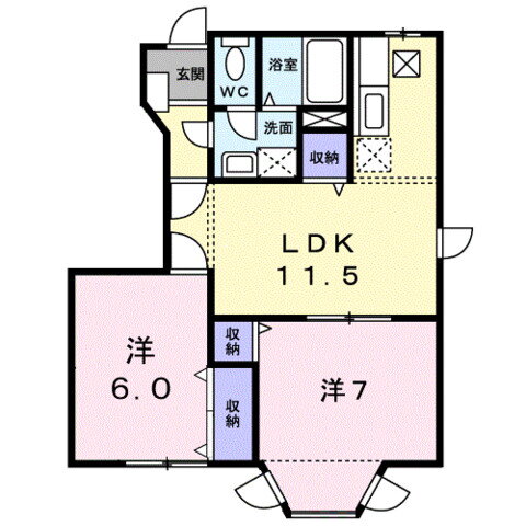 大分県大分市三佐１ 鶴崎駅 2LDK アパート 賃貸物件詳細