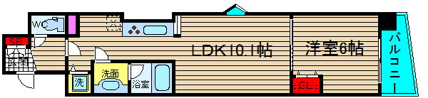 グランツ 4階 1LDK 賃貸物件詳細