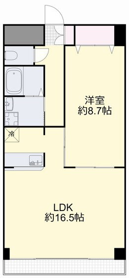 岡山県岡山市北区野田２ 大元駅 1LDK マンション 賃貸物件詳細
