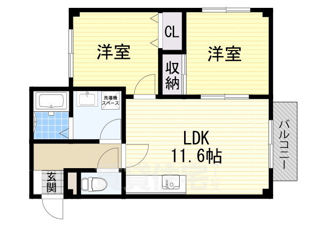 大阪府吹田市山田東３ 万博記念公園駅 2LDK アパート 賃貸物件詳細