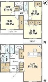 東京都八王子市下恩方町 高尾駅 4LDK 一戸建て 賃貸物件詳細
