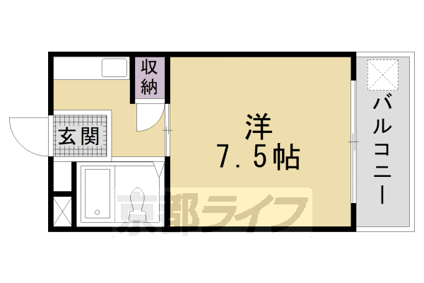 京都府京都市東山区今熊野南日吉町 東福寺駅 1K マンション 賃貸物件詳細