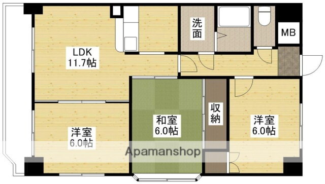 広島県広島市安佐南区川内６ 七軒茶屋駅 3LDK マンション 賃貸物件詳細