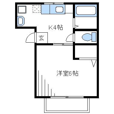 クレスト桐里 1階 1DK 賃貸物件詳細