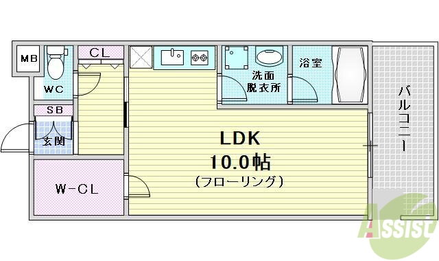 大阪府大阪市福島区福島４ 福島駅 ワンルーム マンション 賃貸物件詳細