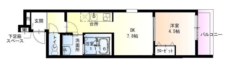 フジパレス近鉄八尾ＩＩＩ番館 1階 1K 賃貸物件詳細