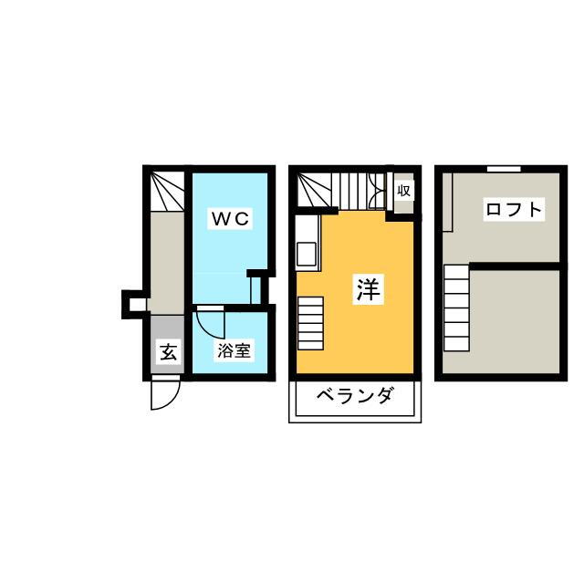 シャレイド豊田本町ＷＥＳＴ 2階 ワンルーム 賃貸物件詳細