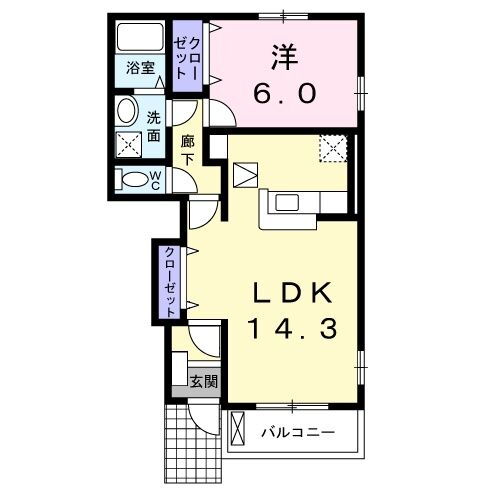 愛知県岡崎市向山町 六名駅 1LDK アパート 賃貸物件詳細