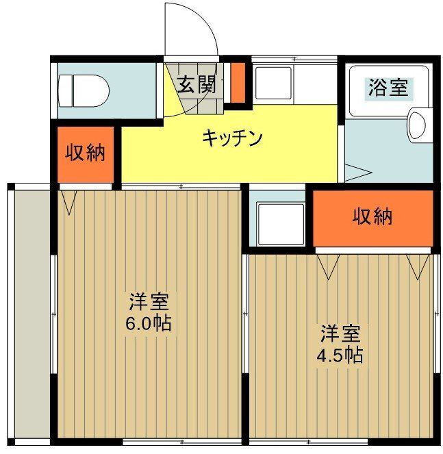 東京都日野市日野本町２ 日野駅 2K アパート 賃貸物件詳細