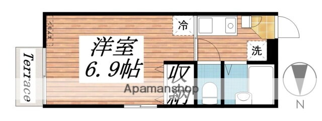 神奈川県横須賀市緑が丘 汐入駅 1K アパート 賃貸物件詳細