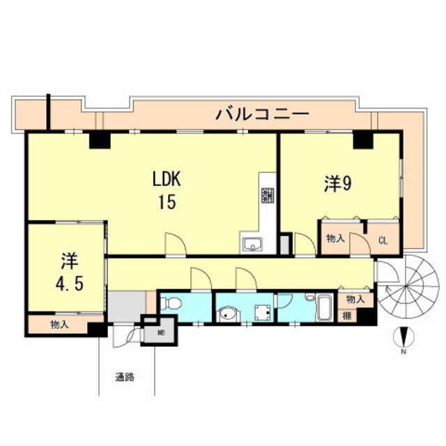 兵庫県芦屋市打出町 芦屋駅 2LDK マンション 賃貸物件詳細