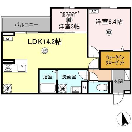 ＰＲＥＭＩＬＩＦＥ大州浜 3階 2LDK 賃貸物件詳細