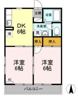 神奈川県横浜市緑区台村町 中山駅 2DK アパート 賃貸物件詳細