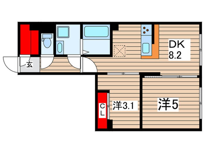 ラヴィエール清澄リバーテラス 4階 2DK 賃貸物件詳細