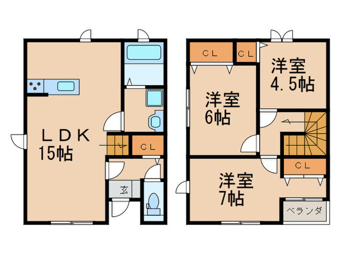 福岡県福岡市南区筑紫丘２ 大橋駅 3LDK 一戸建て 賃貸物件詳細