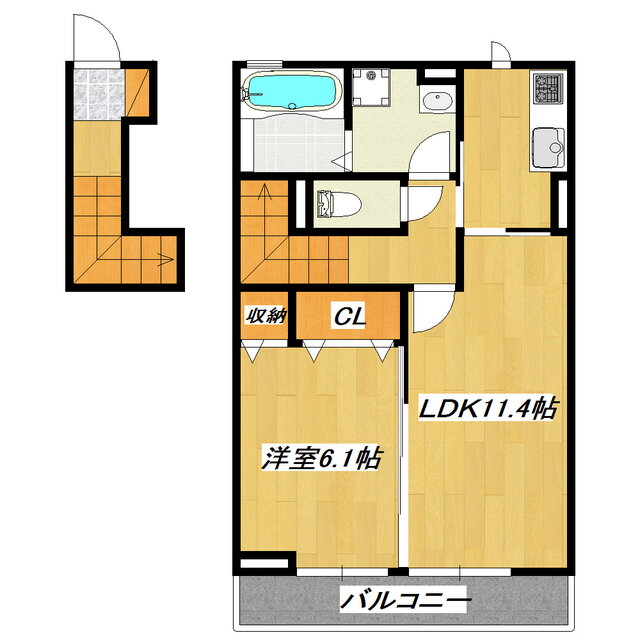 東京都葛飾区細田３ 小岩駅 1LDK アパート 賃貸物件詳細