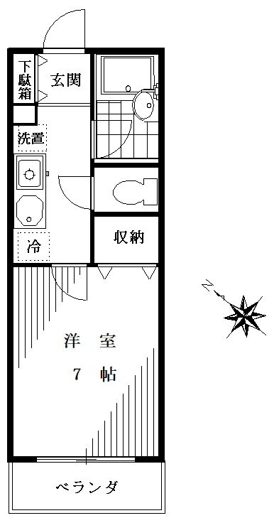 神奈川県川崎市高津区二子１ 高津駅 1K アパート 賃貸物件詳細