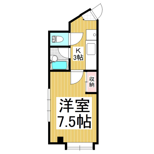 長野県長野市大字三輪 権堂駅 1K マンション 賃貸物件詳細