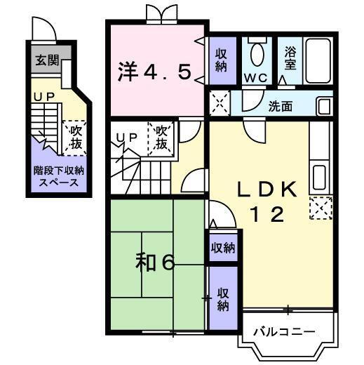 島根県松江市西川津町 松江駅 2LDK アパート 賃貸物件詳細