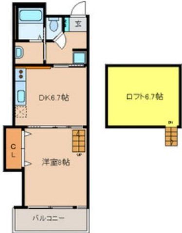 大阪府東大阪市瓜生堂１ 若江岩田駅 1DK アパート 賃貸物件詳細