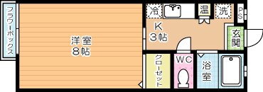 福岡県北九州市小倉南区若園４ 北方駅 1K アパート 賃貸物件詳細