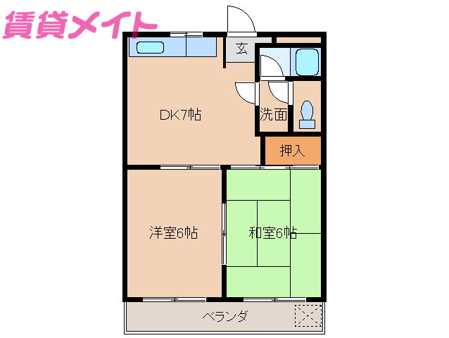三重県鈴鹿市池田町 河原田駅 2DK アパート 賃貸物件詳細