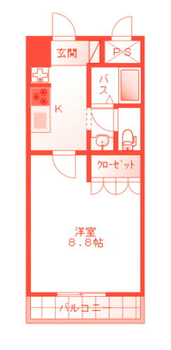 神奈川県平塚市明石町 平塚駅 1K マンション 賃貸物件詳細