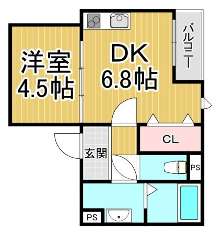 兵庫県西宮市甲子園七番町 鳴尾・武庫川女子大前駅 1LDK アパート 賃貸物件詳細