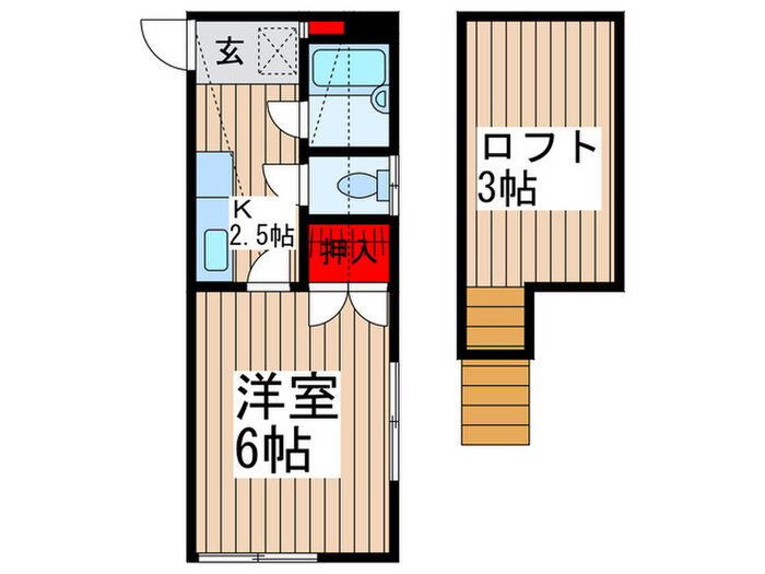 埼玉県和光市新倉２ 和光市駅 1K アパート 賃貸物件詳細