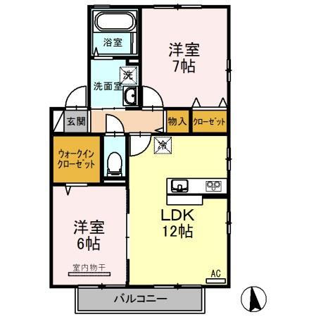 香川県高松市木太町 林道駅 2LDK アパート 賃貸物件詳細